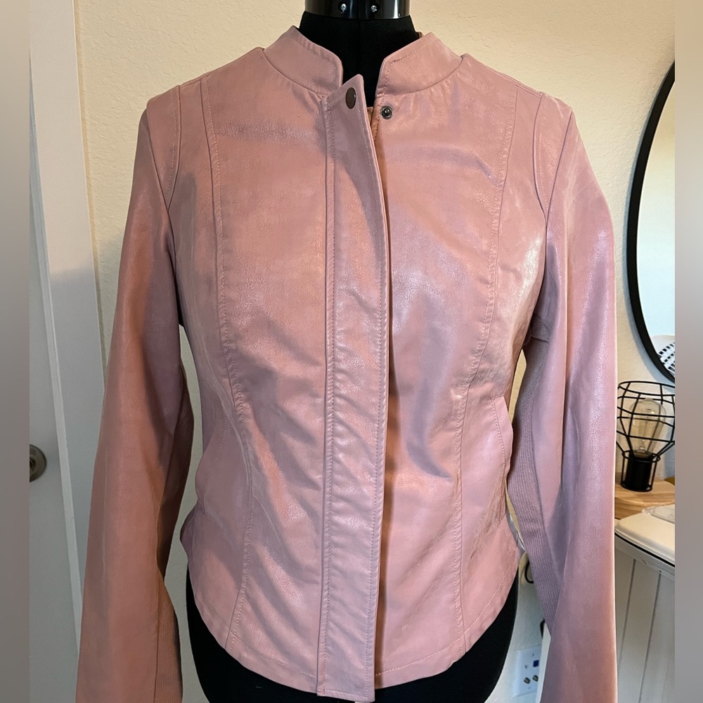 Torrid Faux Leather cropped jacket